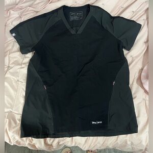 Figs x Disney Limited Edition Mickey V-Neck Scrub Top Black - XS